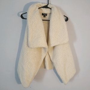 Fuzzy Knitted Petite Vest